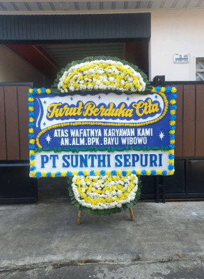 Papan Bunga Duka di Sindangkerta