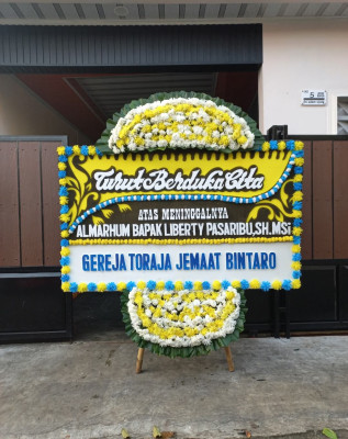 Papan Bunga Duka di Sindangkerta